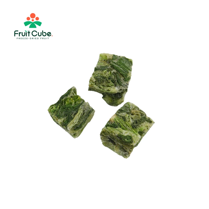 Freeze-Dried Spinach Cubes